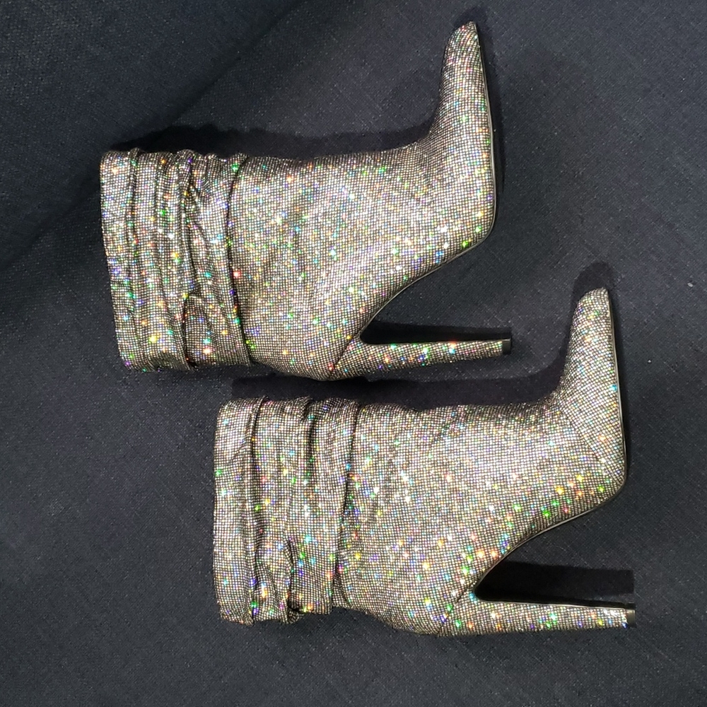 Steve Madden glitter booties